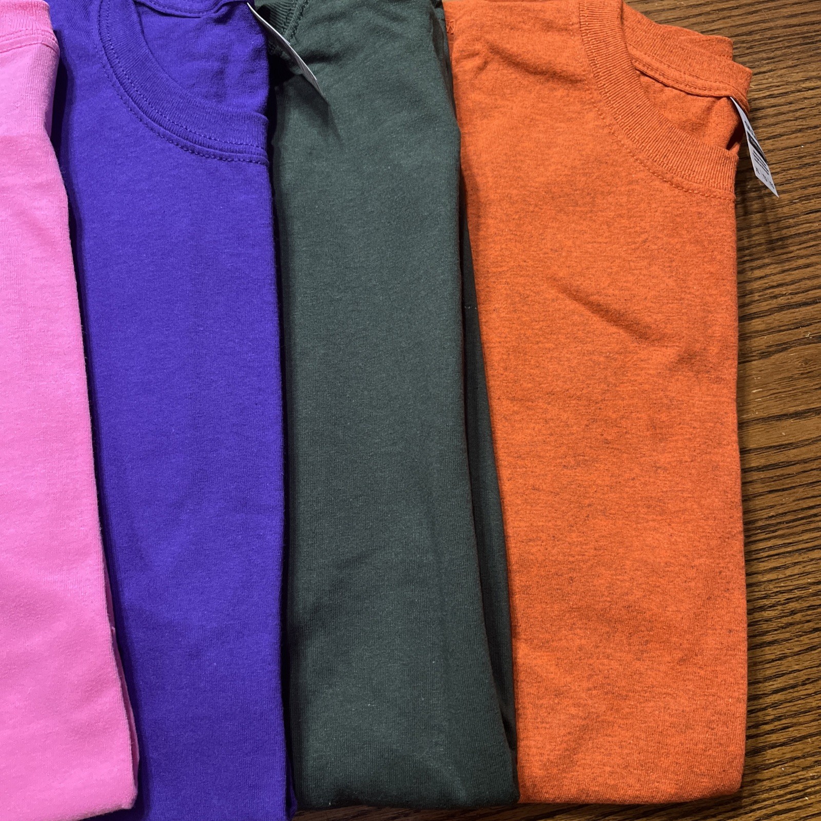 Gilden Heavy Cotton T-shirts Multicolors Size Xtra Large No Pocket Set Of Five