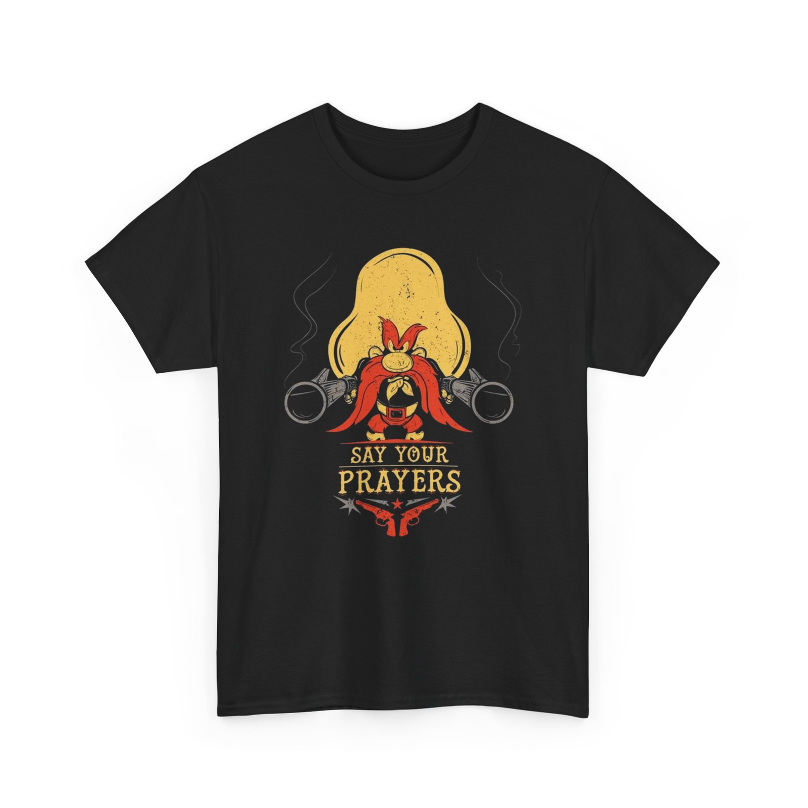 Yosemite Sam – Say Your Prayers T-Shirt, Looney Tunes Tee, Cartoon Graphic Shirt