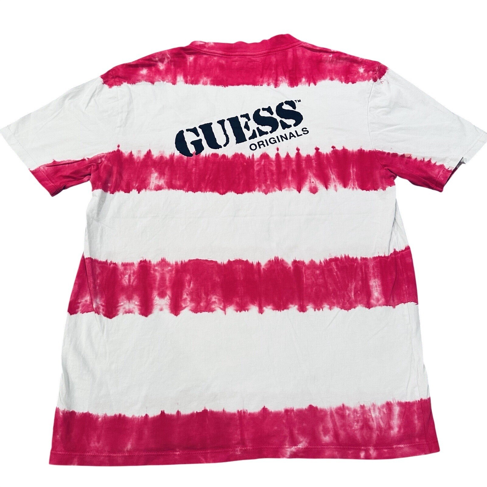 Guess Originals Tie Dye Striped Retro 90s Streetwear T-Shirt Size Small