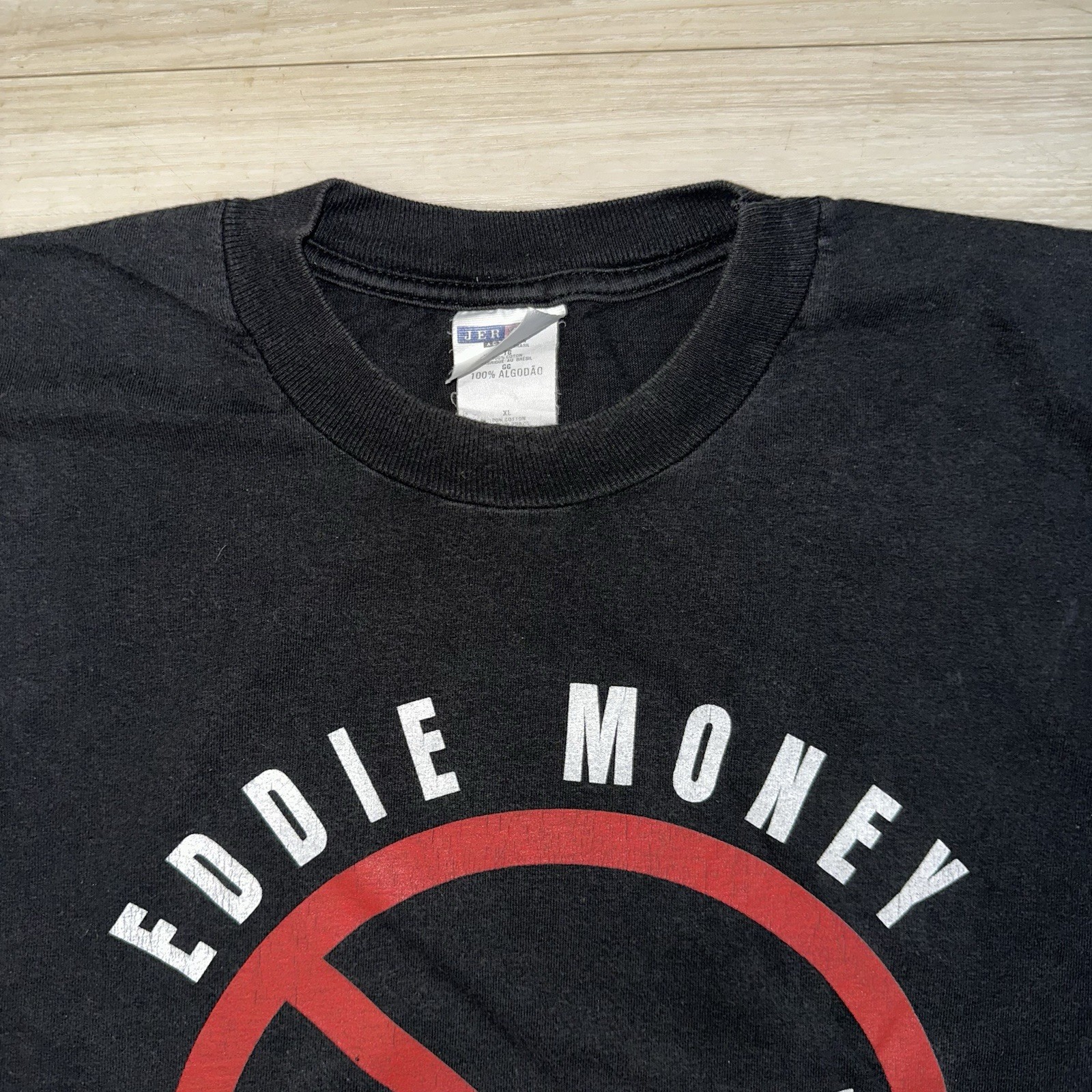 Eddie Money No Control Tour T-shirt Size XL Bike Week 2002 Retro Y2K Rock