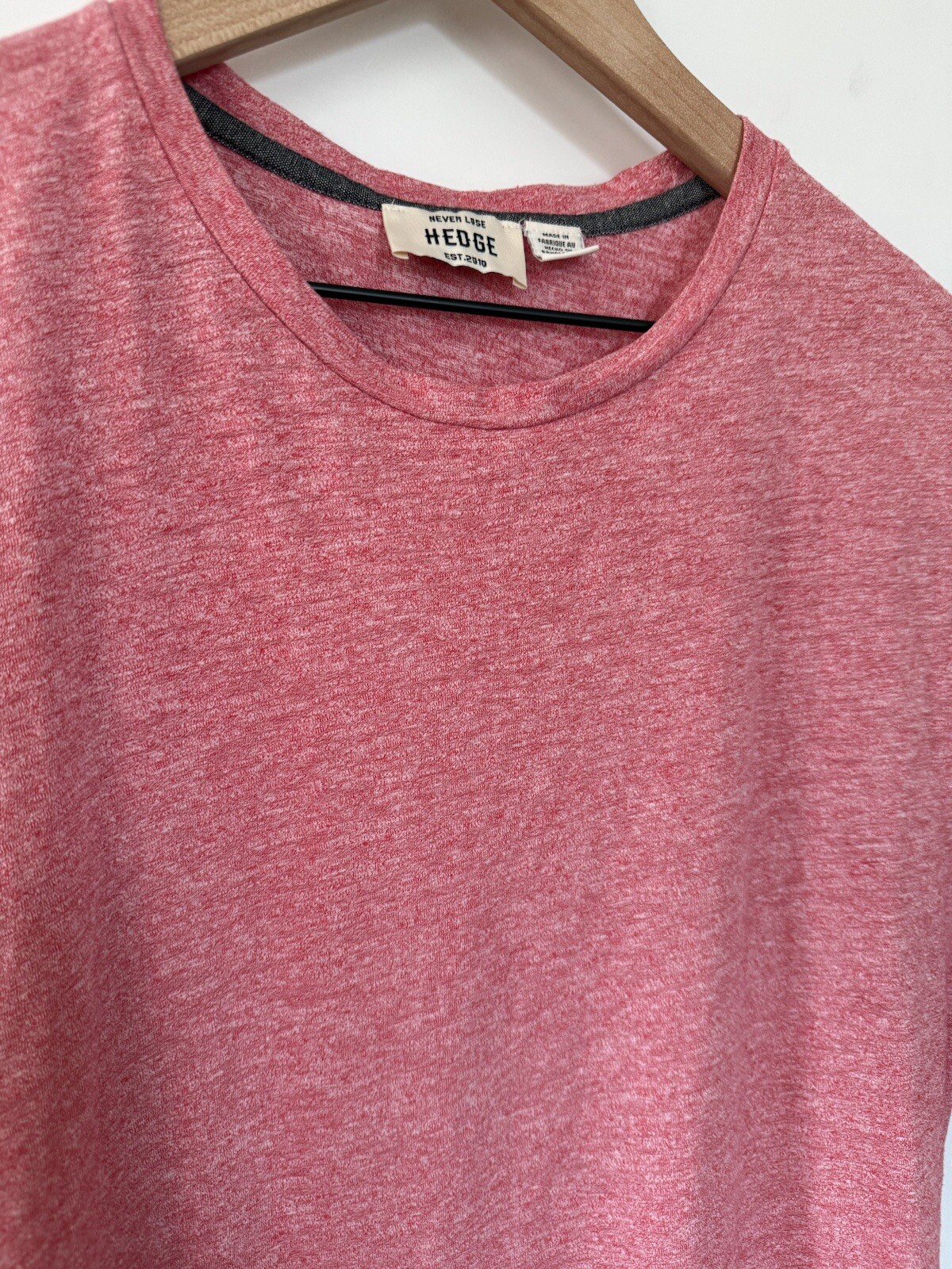 Hedge XL Red T Shirt Never Lose 2010 Heathered Comfy Tee Cotton Poly Blend