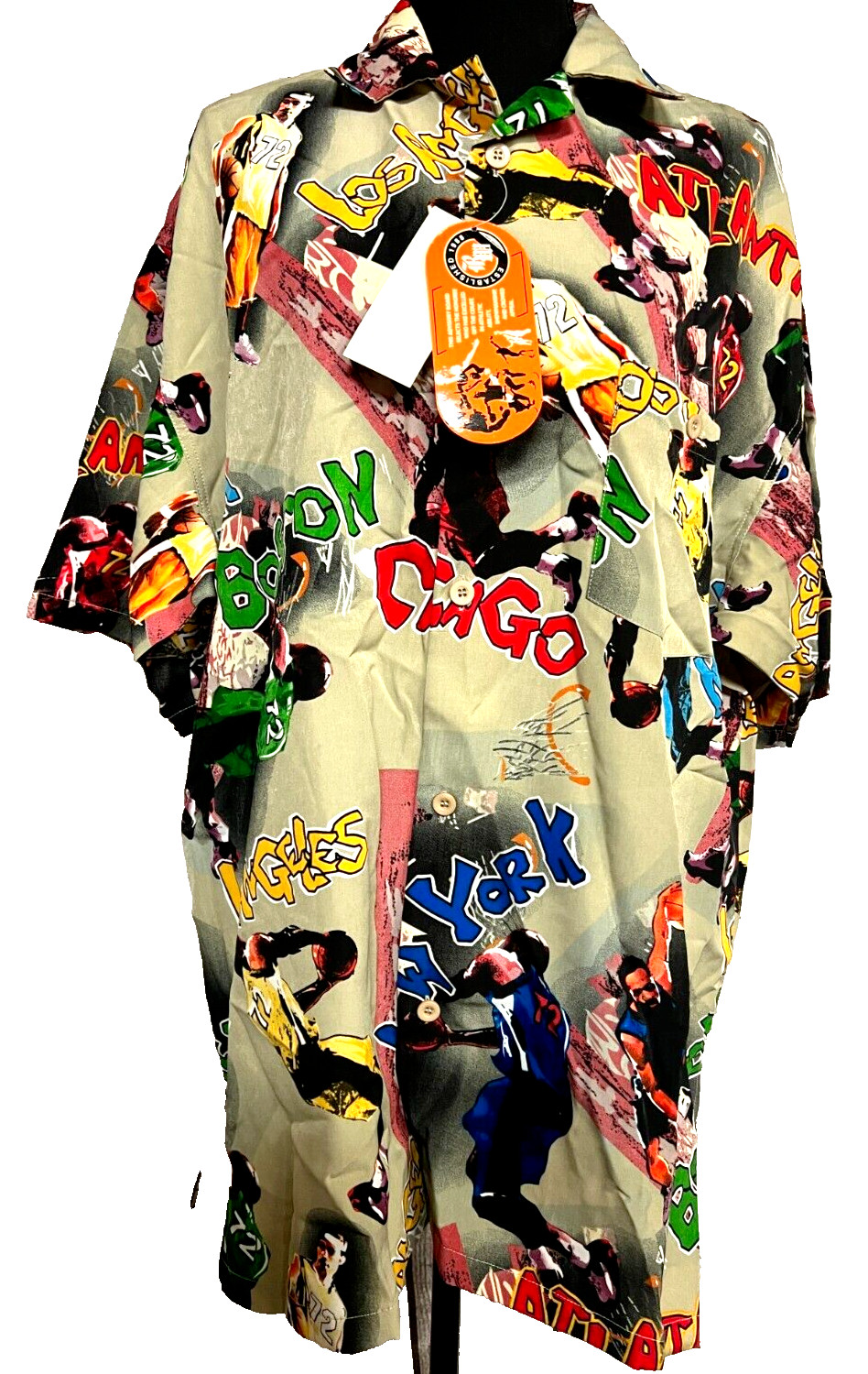Regal Wear Mens Sports Team Logo Shirt Urban Print SIZE LARGE