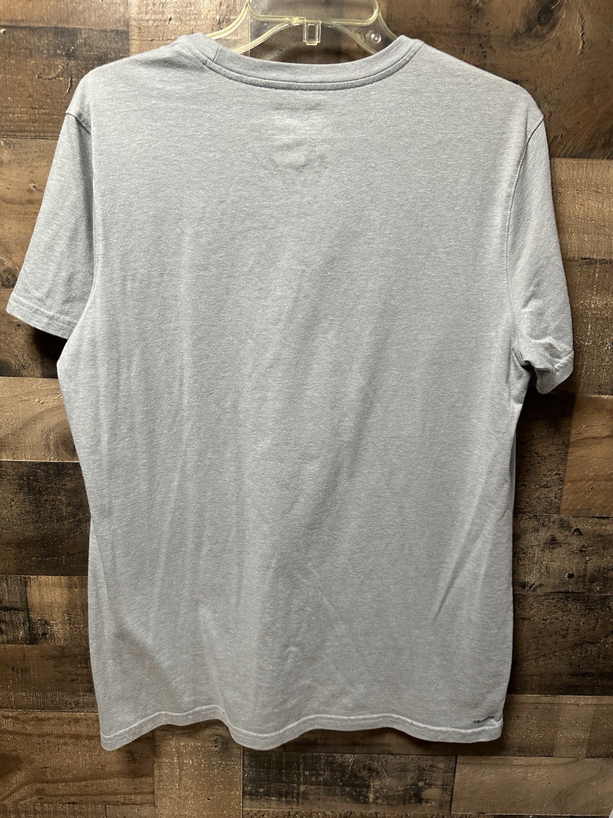 Adidas Go-To Performance Tee Men’s XL TG Gray Blue Logo Athletic T-Shirt