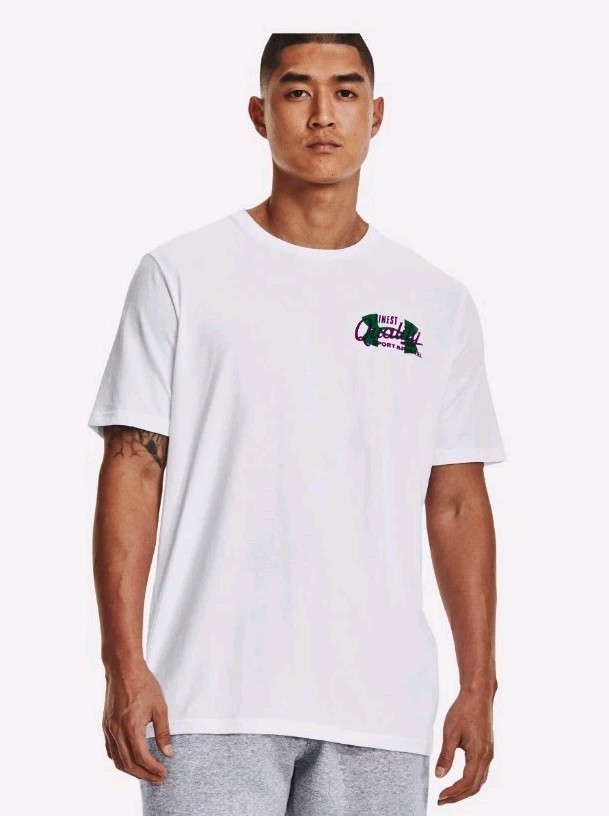 Under Armour Men’s Extra Large XL Vintage Type T-Shirt White Loose NWT