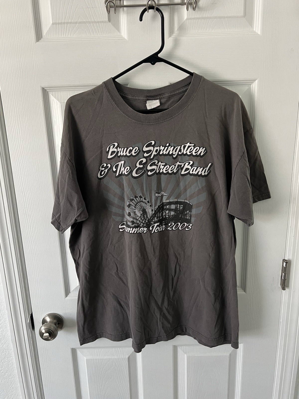 Vtg Bruce Springsteen E Street Band Tour Shirt 2003 Giants Stadium USA Anvil XL