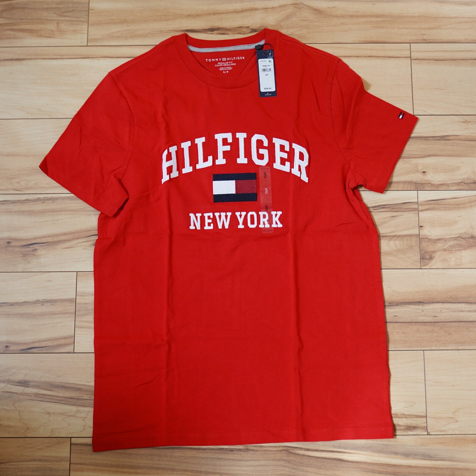 Tommy Hilfiger modern varsity logo cotton t-shirt New York embroidery LOGO