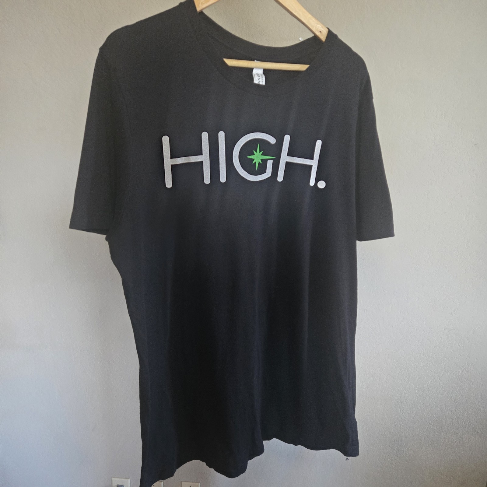“High” Graphic Print Shirt Mens XL