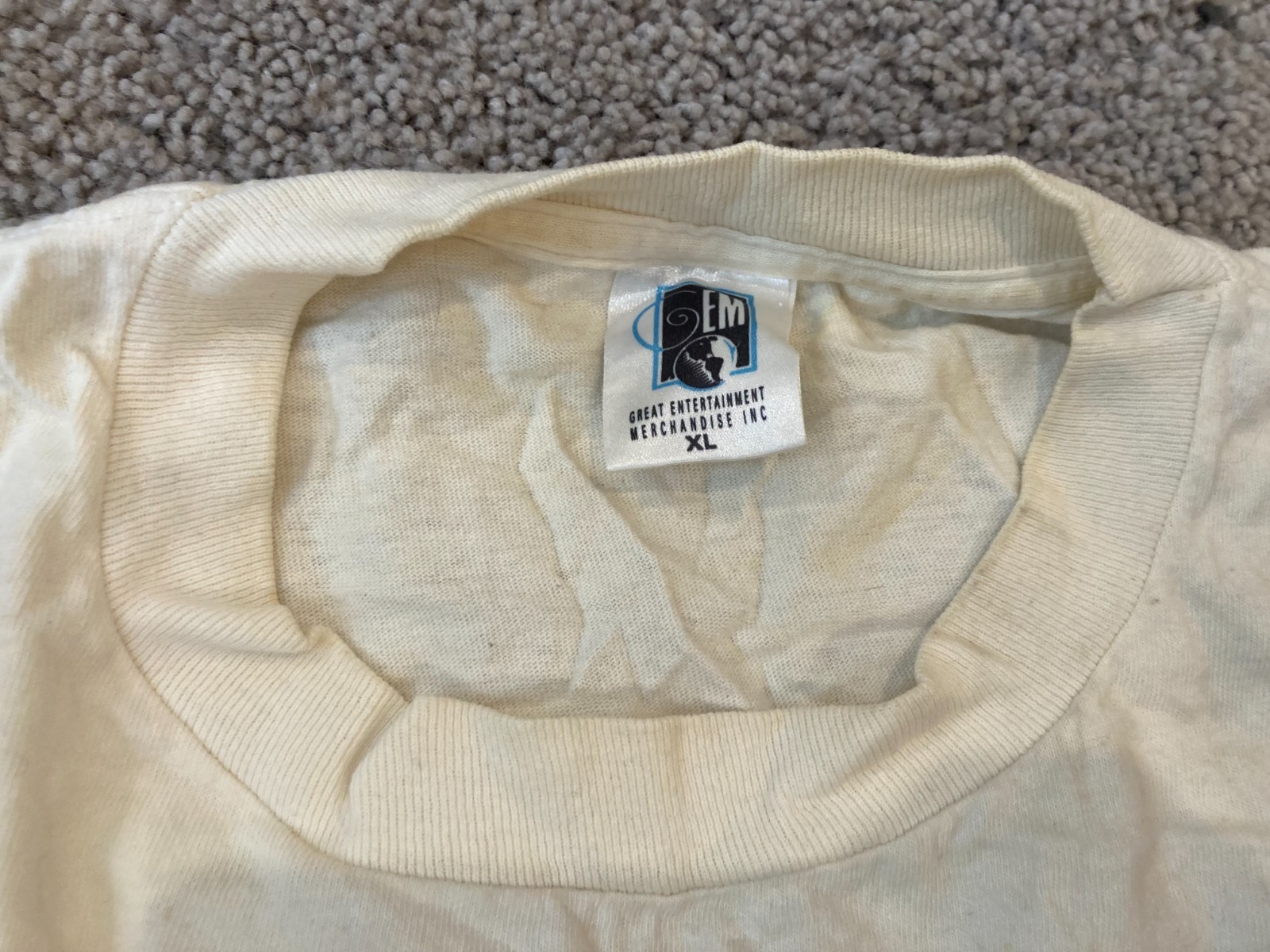 90s Psyclone Rangers Band T-Shirt GEM Tag XL White Indie Rock Tee