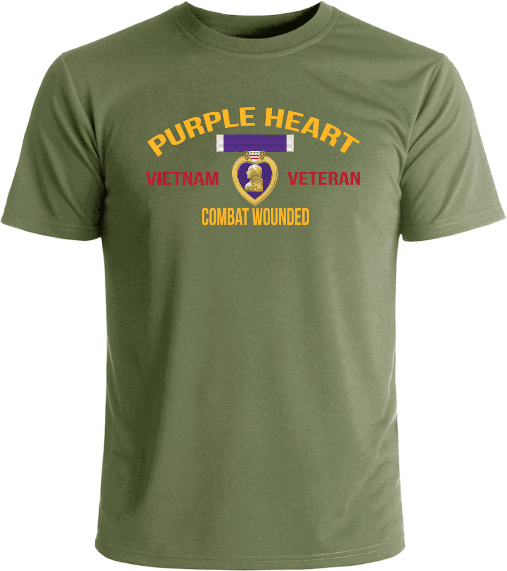 Purple Heart Vietnam Veteran T-Shirt