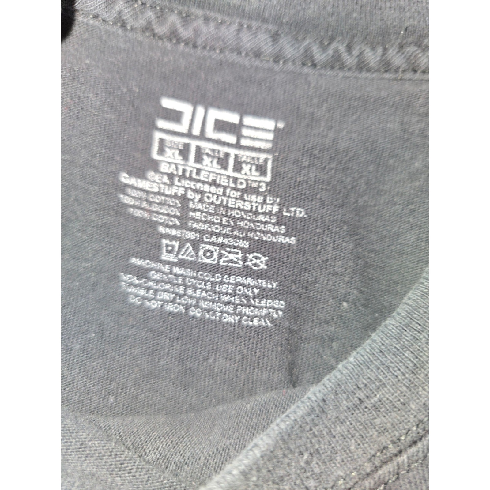 Battlefield 3 Mens XL Black Graphic T Shirt DICE Licensed OuterStuff