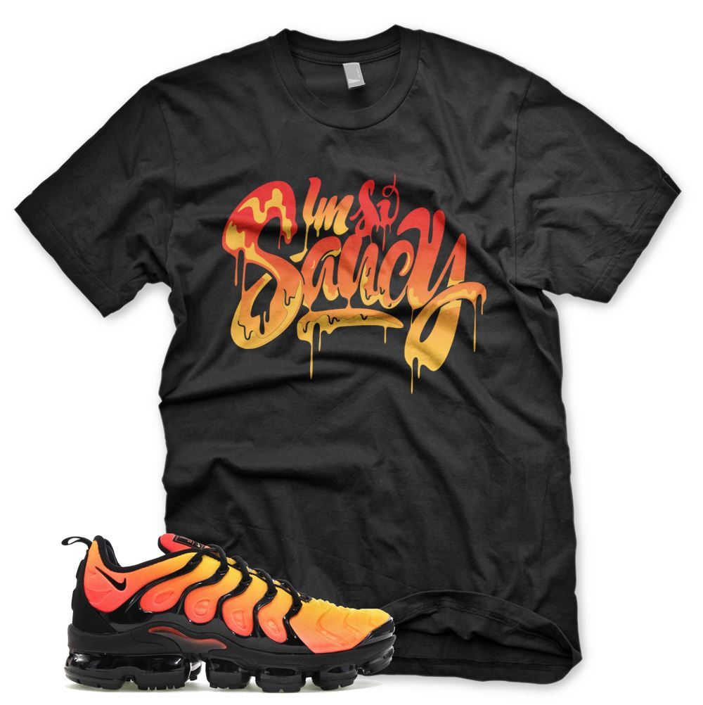 New SAUCY T Shirt for N Air Vapormax Sunset Total Orange Crimson Yellow