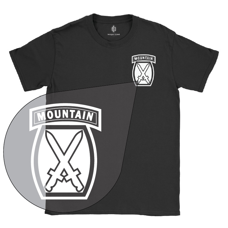 10th Mountain Division Army Triblend T-Shirt Includes Free Decal