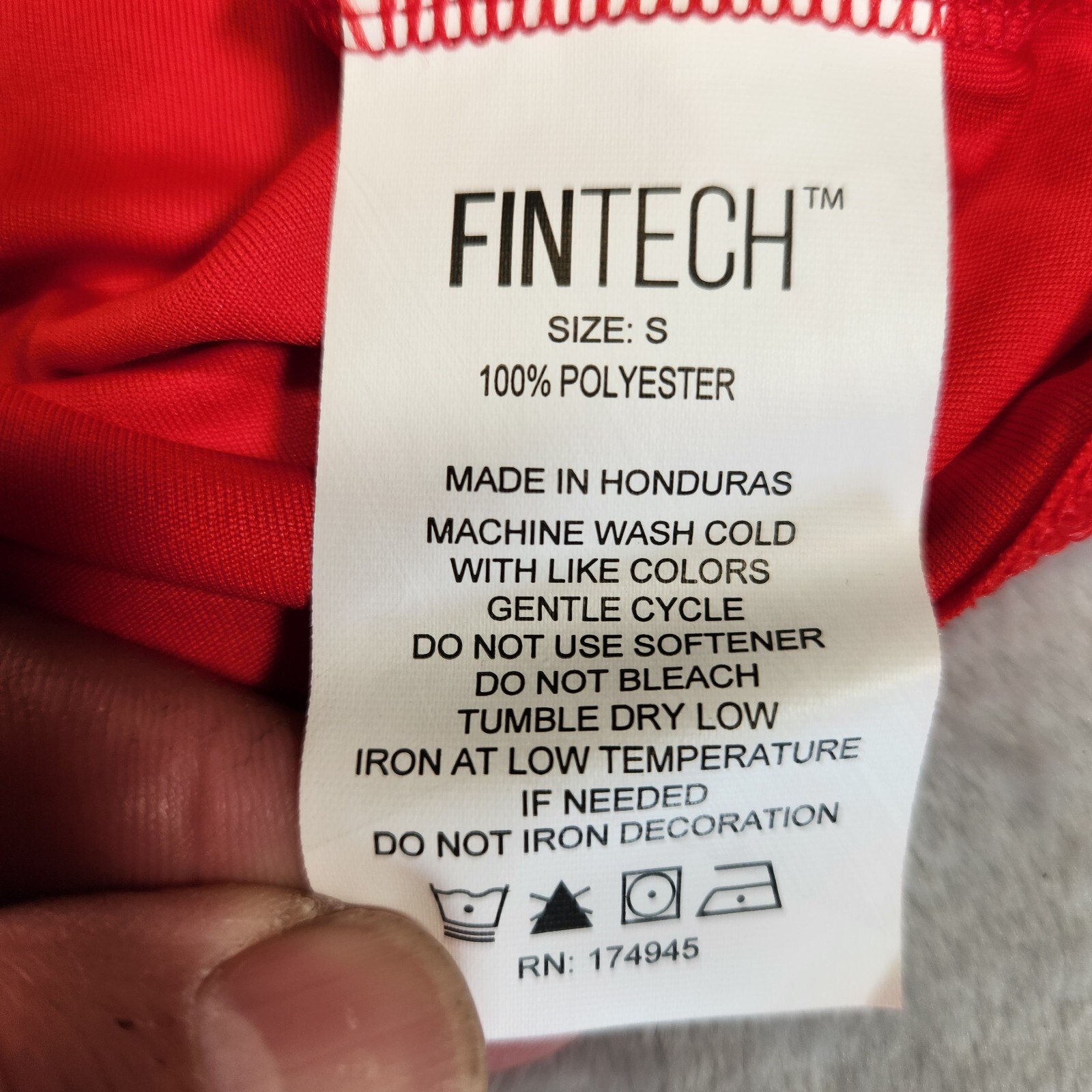 Fintech Shirt Mens Red Rash Guard Fishing UV Sun Defender Quick Dry UPF 50+ NWT