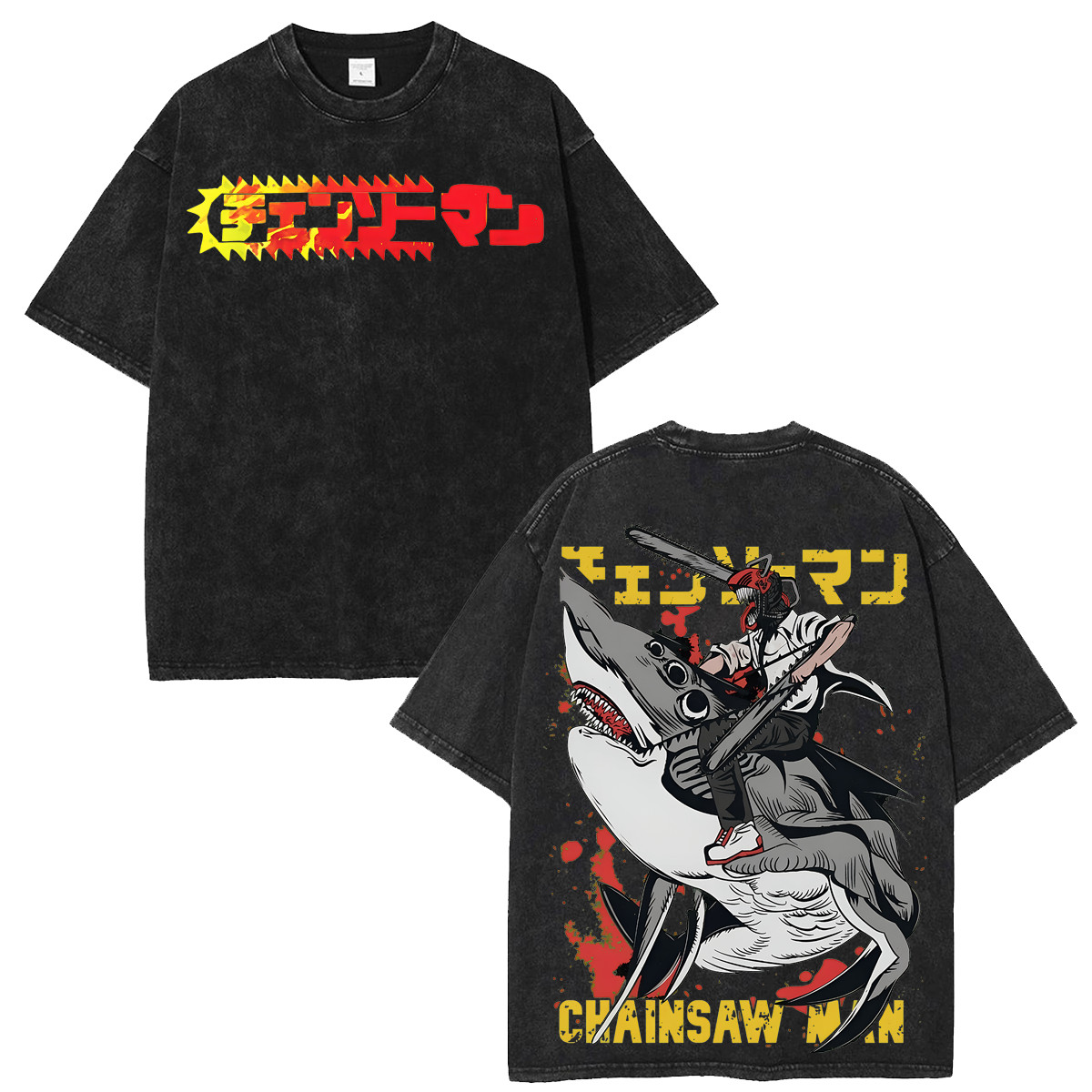 Chainsaw Man Denji Anime Shirt Shark Fiend T-Shirt