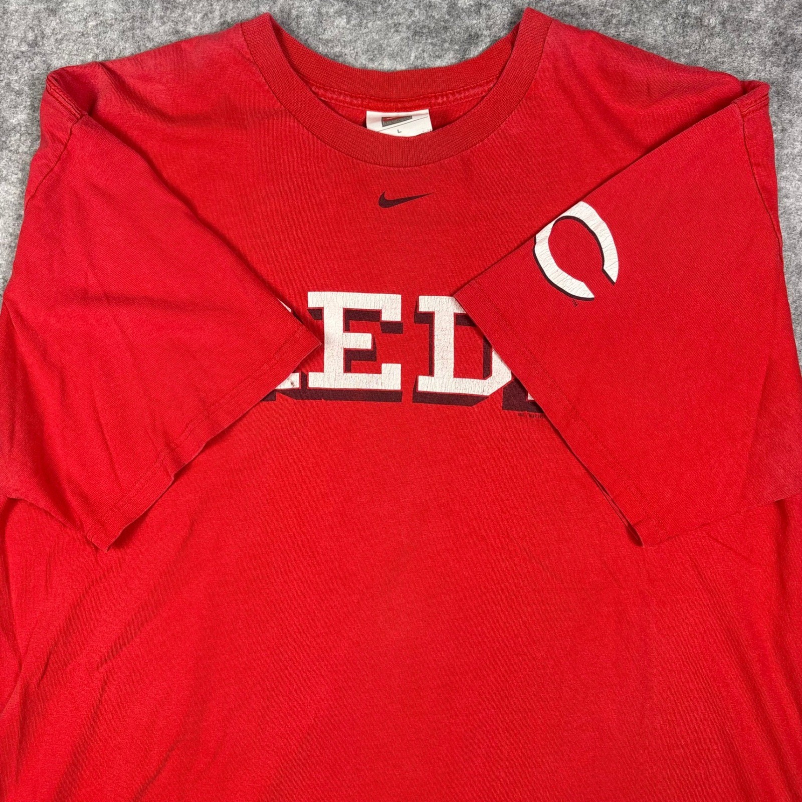 Vintage 2007 Nike Cincinnati Reds MLB T-Shirt Red Mens Large Graphic Tee