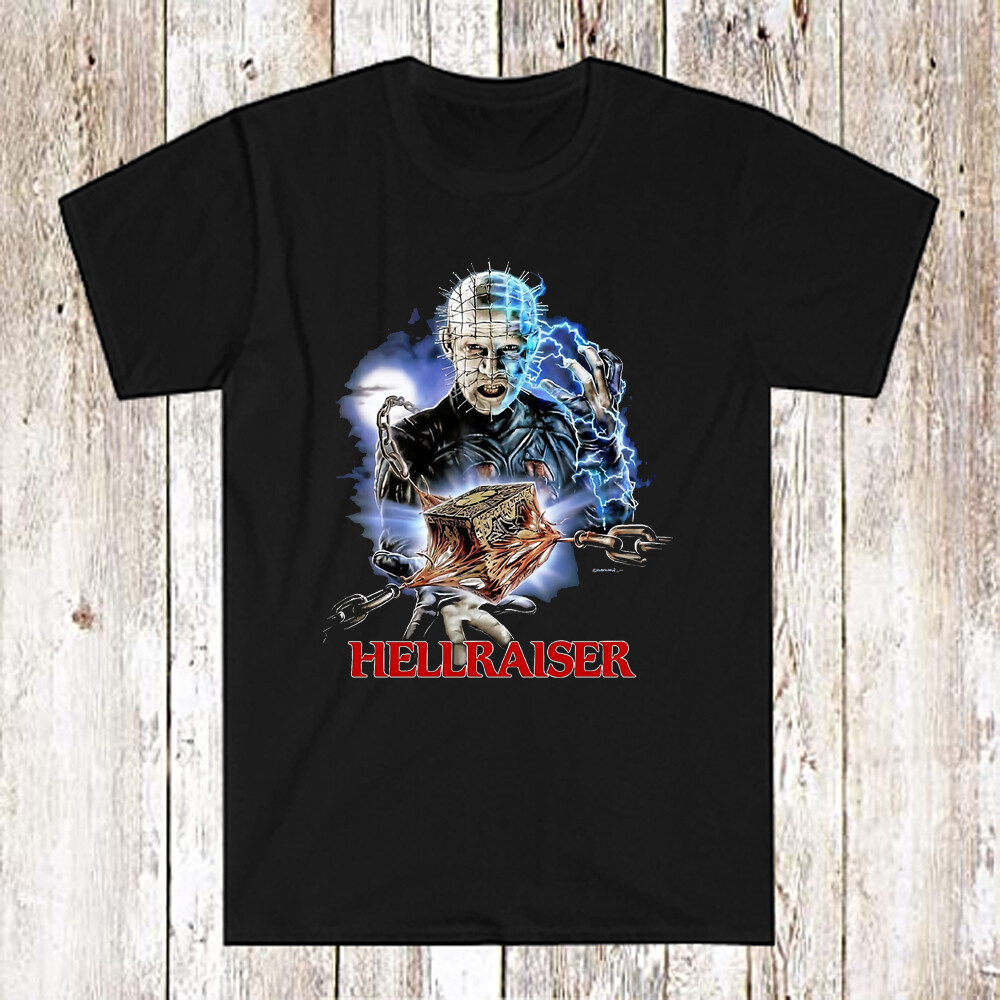 Hellraiser Movie Men’s Black T-Shirt Size S-5XL