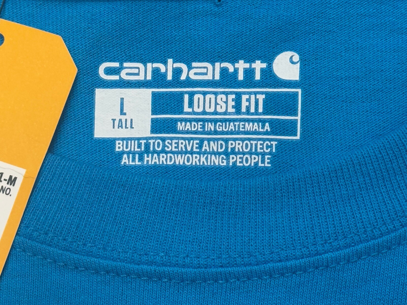 Carhartt Loose Fit Heavyweight Long-Sleeve Logo Sleeve Graphic T-Shirt TK0231-M