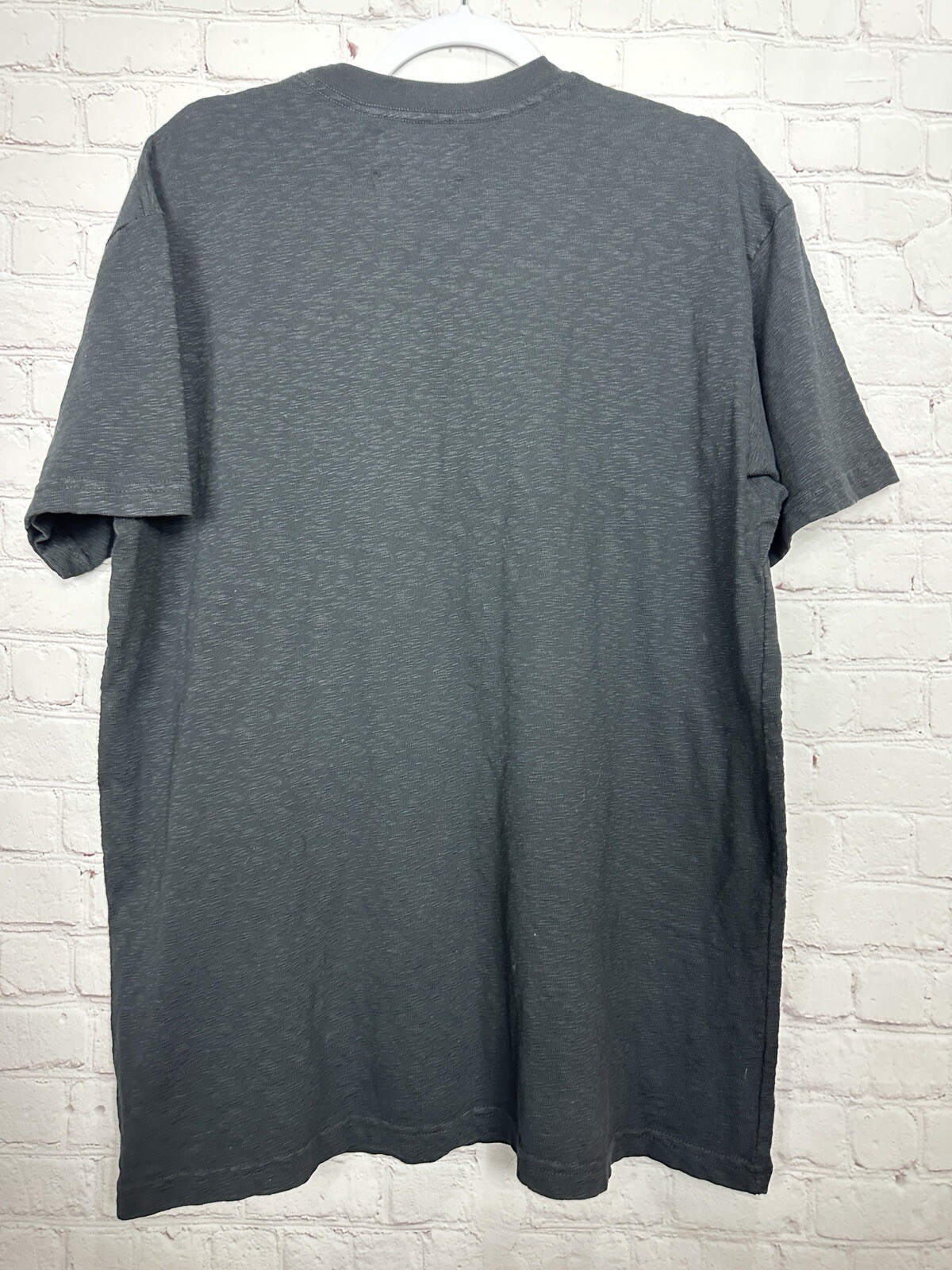 Feature All Things Good black slub long length tee t-shirt shirt, sz L, NWT $60