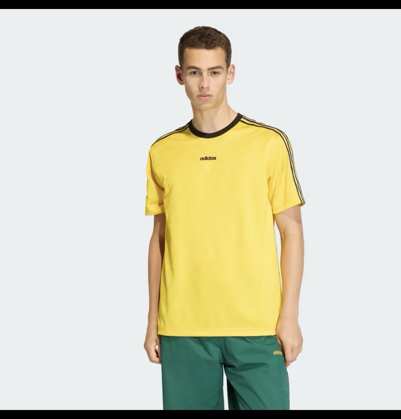 RARE! NEW MEN’S ADIDAS ORIGINALS TREFOIL JACQUARD SHIRT ~SIZE Small KE3336