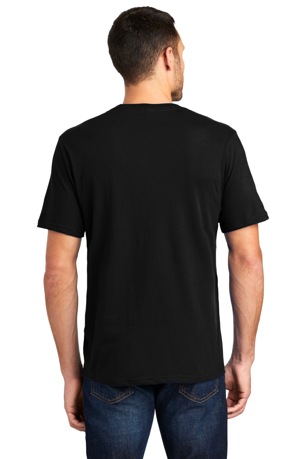 District DT6000 Very Important Plain Tee T Shirt Unisex Slim S M L XL 2XL Black
