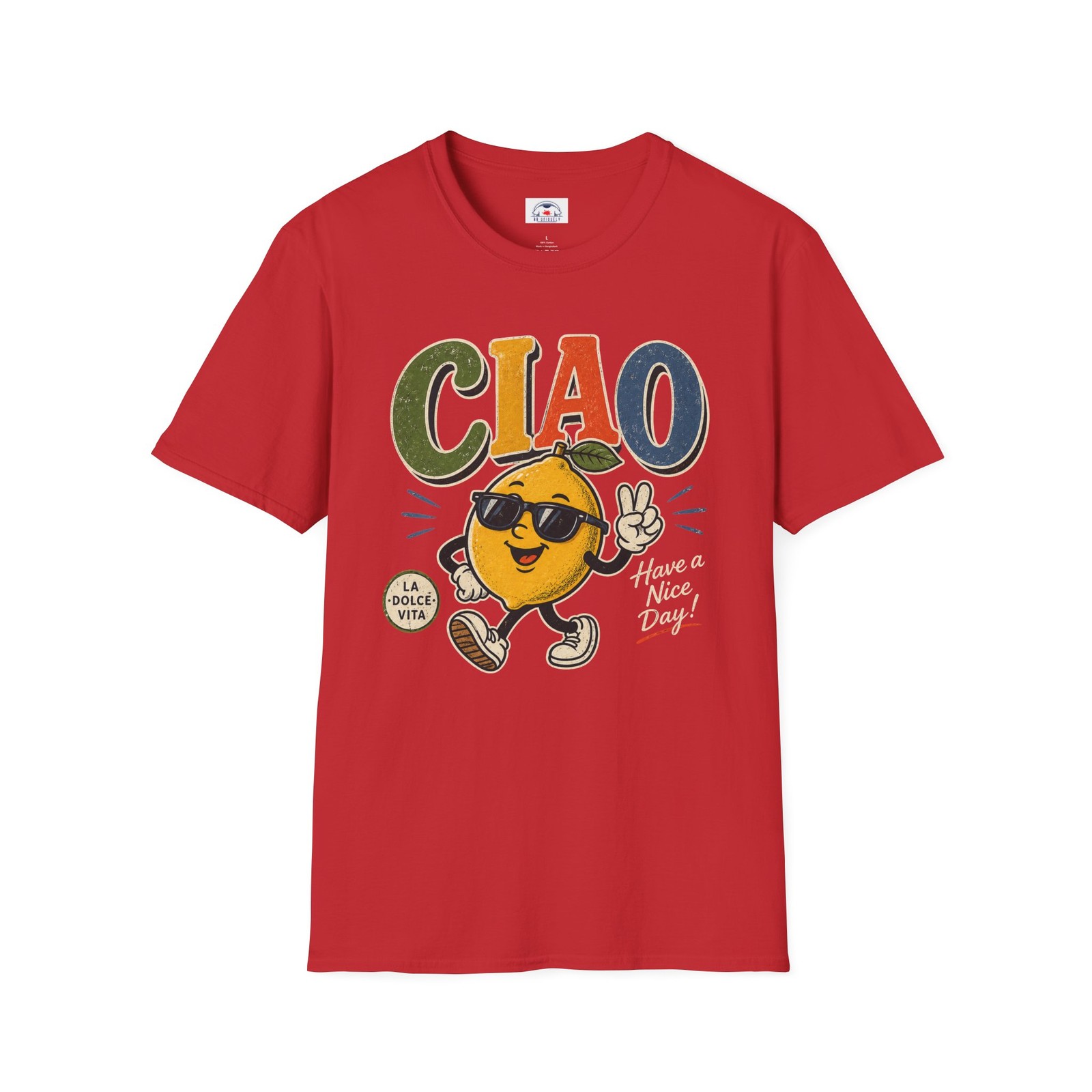Ciao Positive Engaging Character T-Shirt Fun Gift La Dolce Vita Have Nice Day