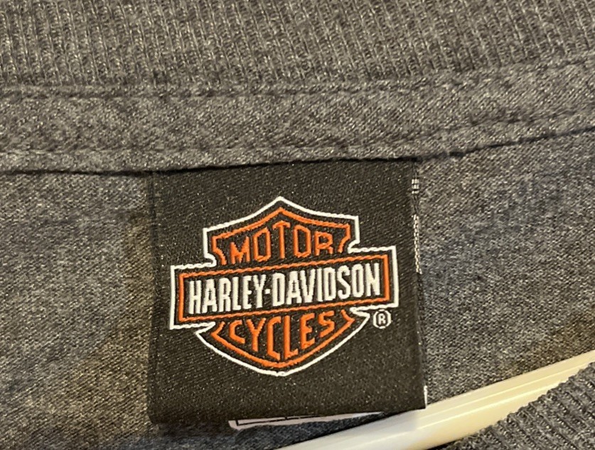Harley Davidson Eagle & Logo Gray Carbon Short Sleeve Shirt 3XL Suburban Motors