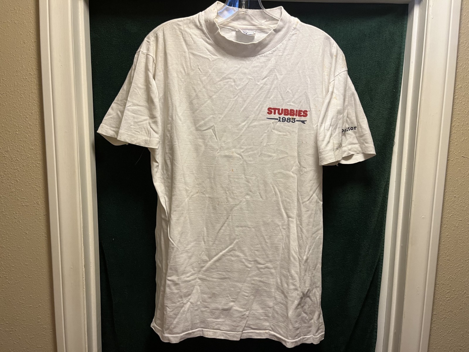 STUBBIES 1983 CALIFORNIA SURF TRIALS-Competitor T shirt-SIZE SMALL /$93 Value