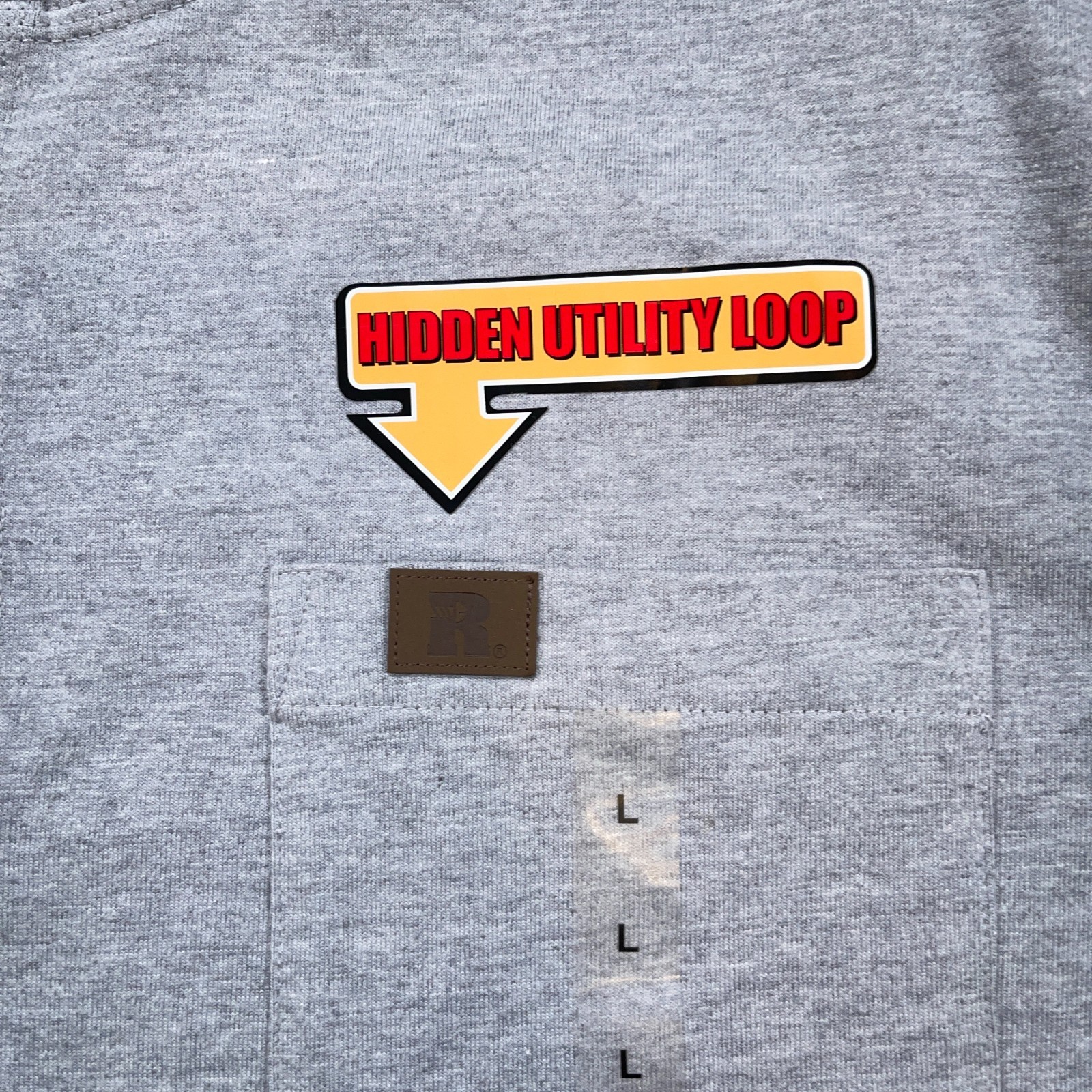 Wrangler Riggs Workwear Shirt Mens L Gray Henley Pocket Utility Loop NEW
