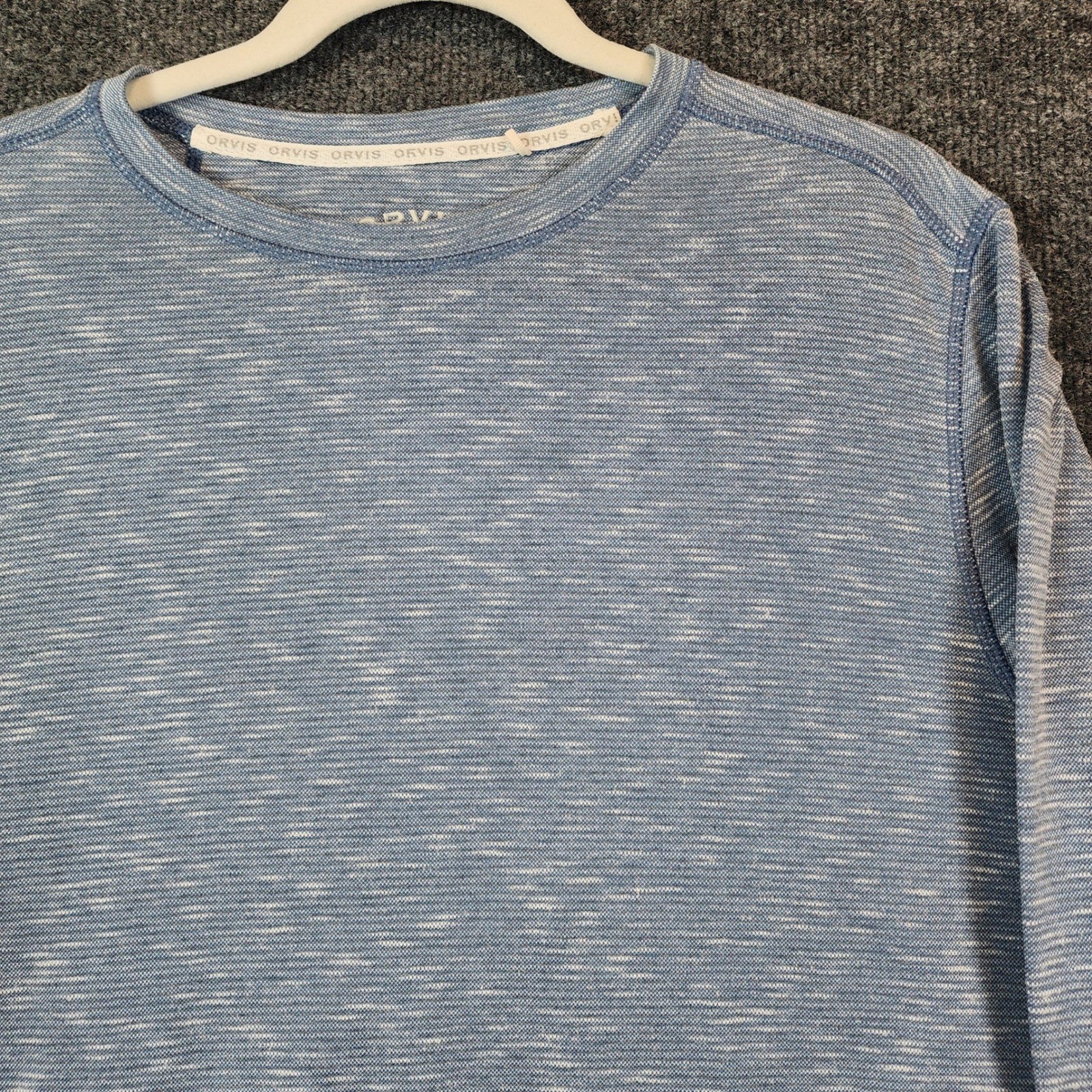 Orvis Men Quiet Luxury Coastal Old Money Lightweight Knit Pullover Size L