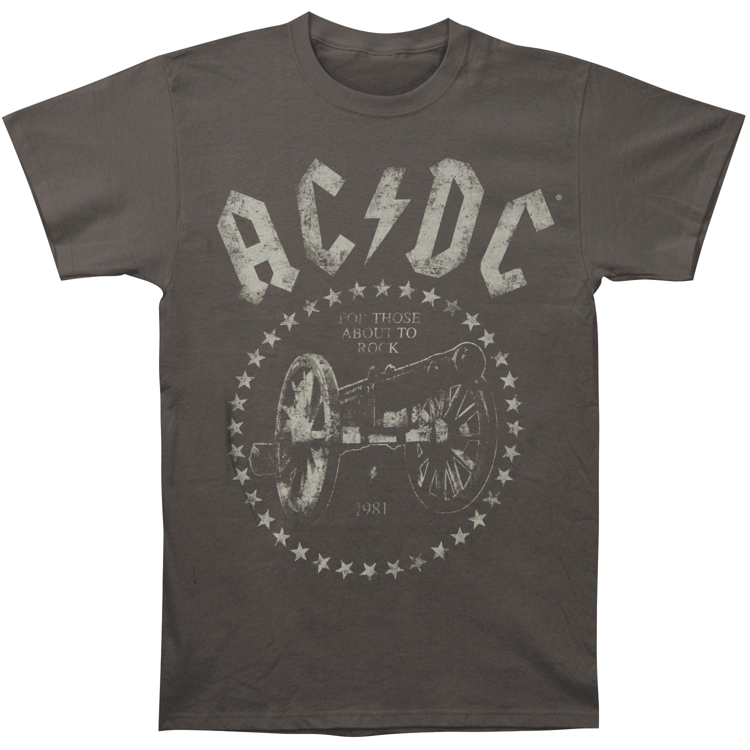 Boys’ AC/DC N.A. We Salute You 2015 Tour Tee T-shirt Youth Medium Grey