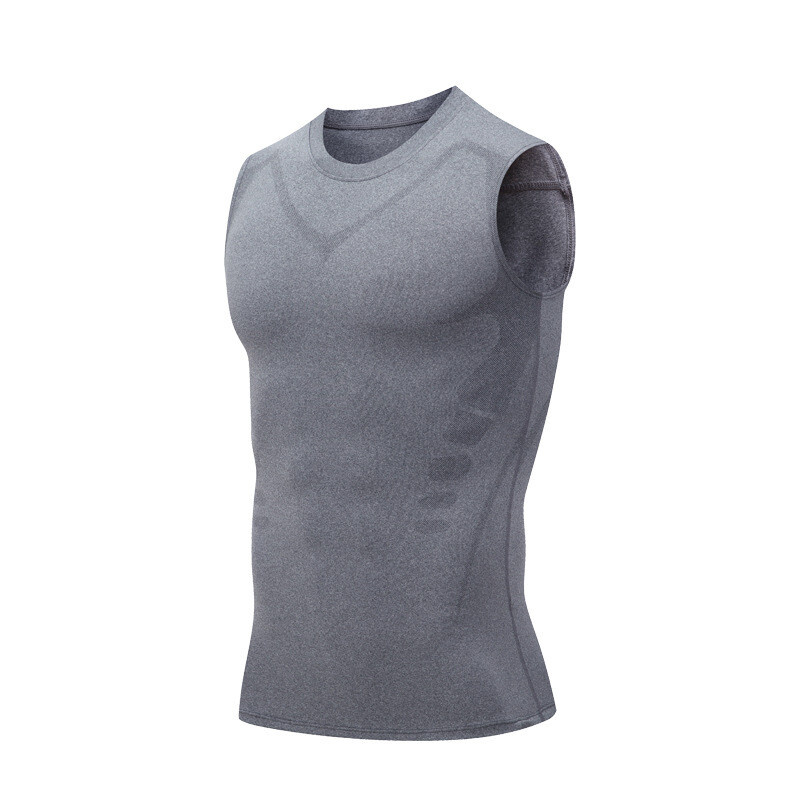 Men’s New Vitaboost Compression Shirt Version Ionic Shaping Sleeveless Vest