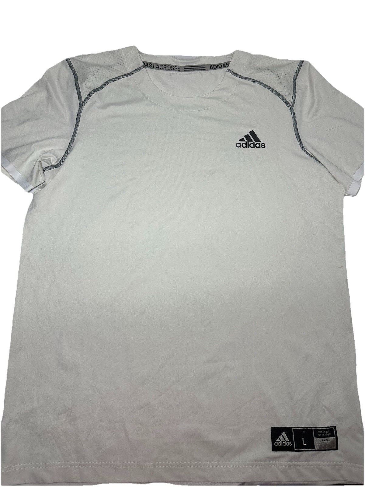 adidas The Go-To Performance Tee T-Shirt Men Size L White Activewear
