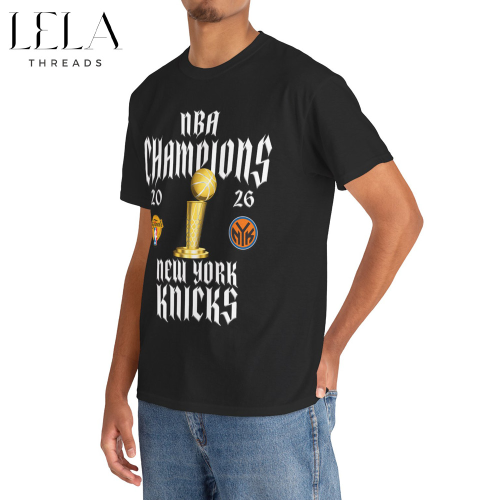 New York Knicks NBA Champions 2026 Tee Trophy Basketball NYK Fans Unisex T-Shirt