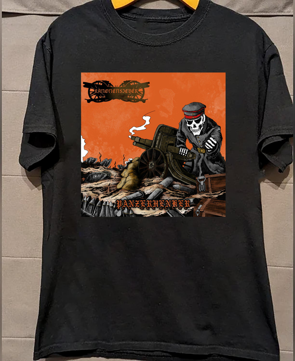 Kanonenfieber – Panzerhenker Black Cotton Shirt Full size S-5XL Unisex CL09