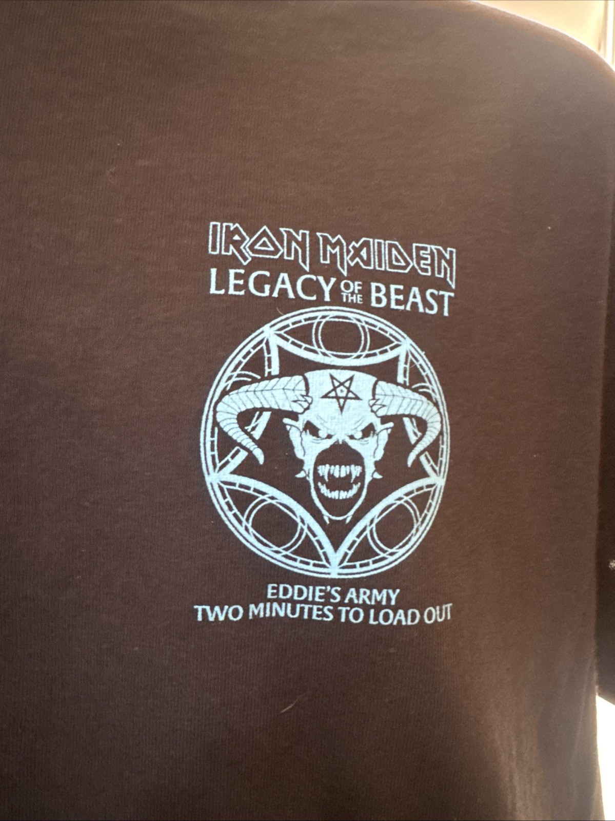 Rare Iron Maiden Official CREW “Legacy Of The Beast” 2022 Tour T-Shirt XL New