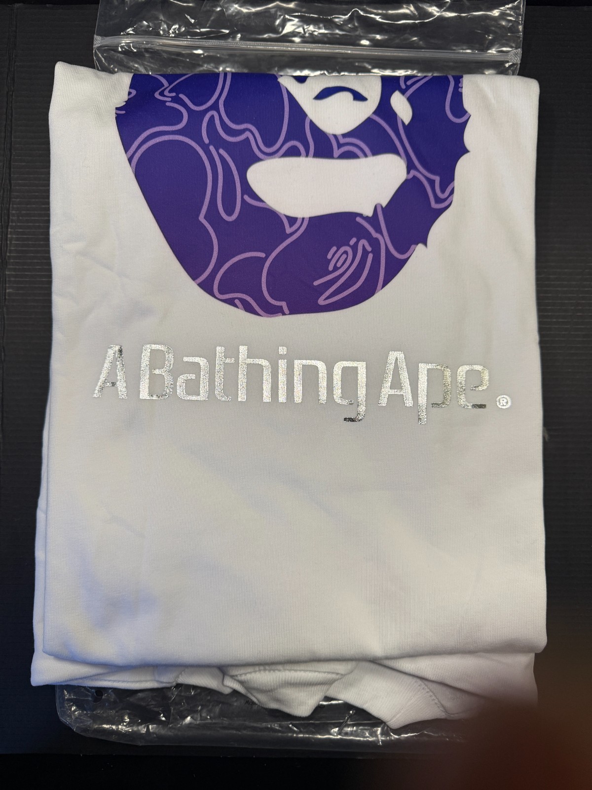 A Bathing Ape BAPE Line Camo Ape Head Playstation WHITE SIZE XL Relaxed Fit NEW