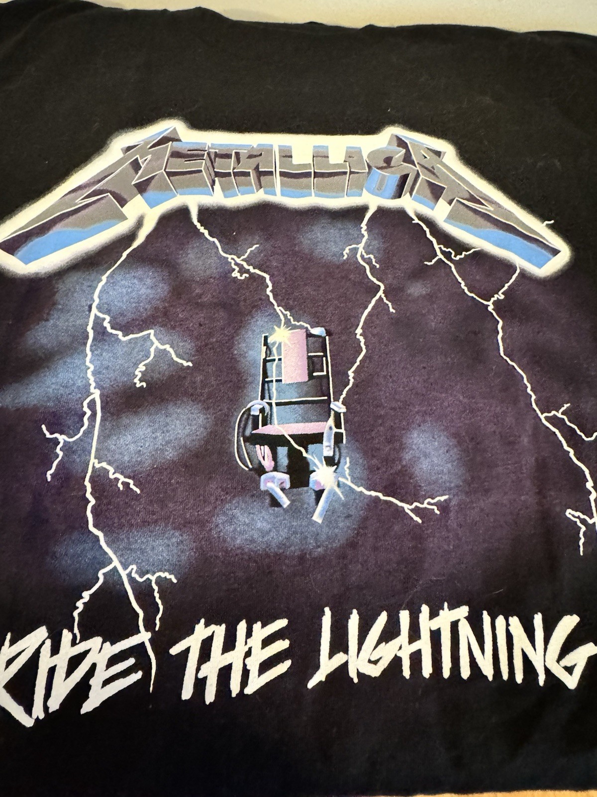 metallica t shirt vintage Ride The Lightning