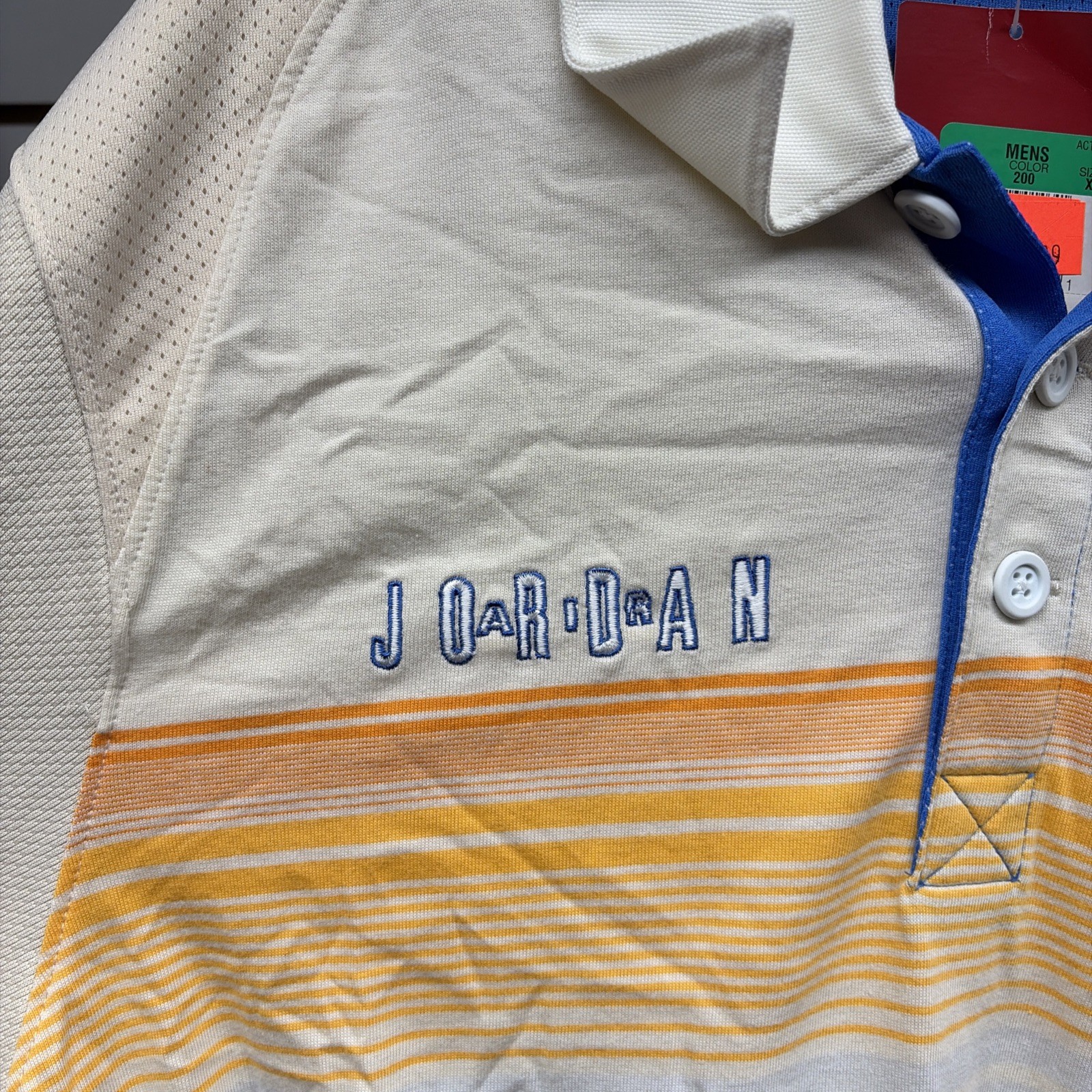 Air Jordan Vintage Polo Pacific Blue 7 Size XL New Y2K (2006)