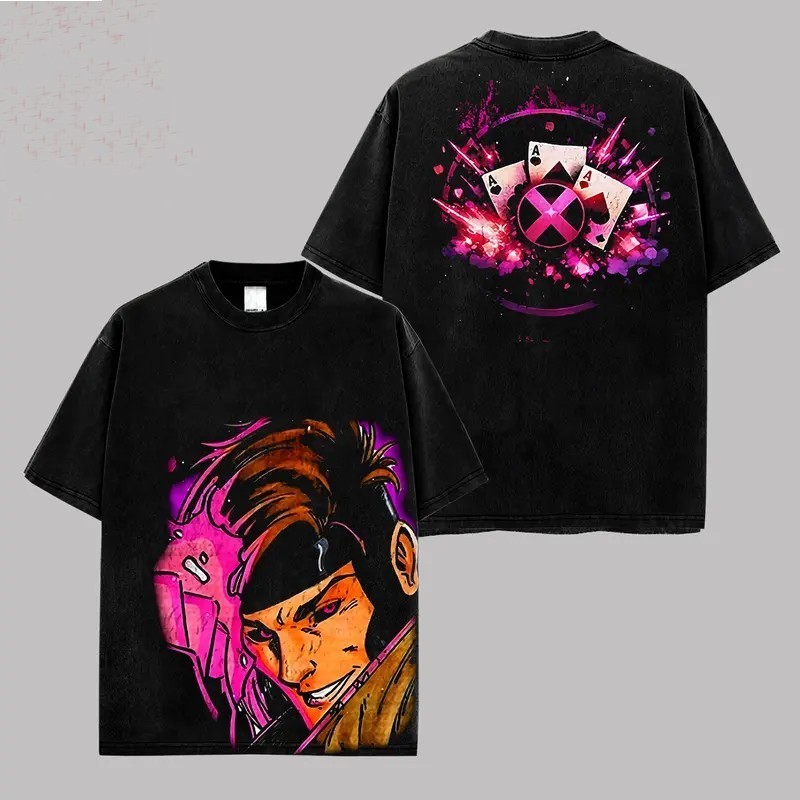 Gambit X-Men T-Shirt Retro Vintage Comic Graphic Tee ‘Master Thief’ Cotton Gift