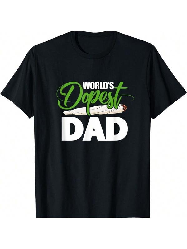100% Cotton World’s Dopest Dad Funny Fathers Day T-Shirt