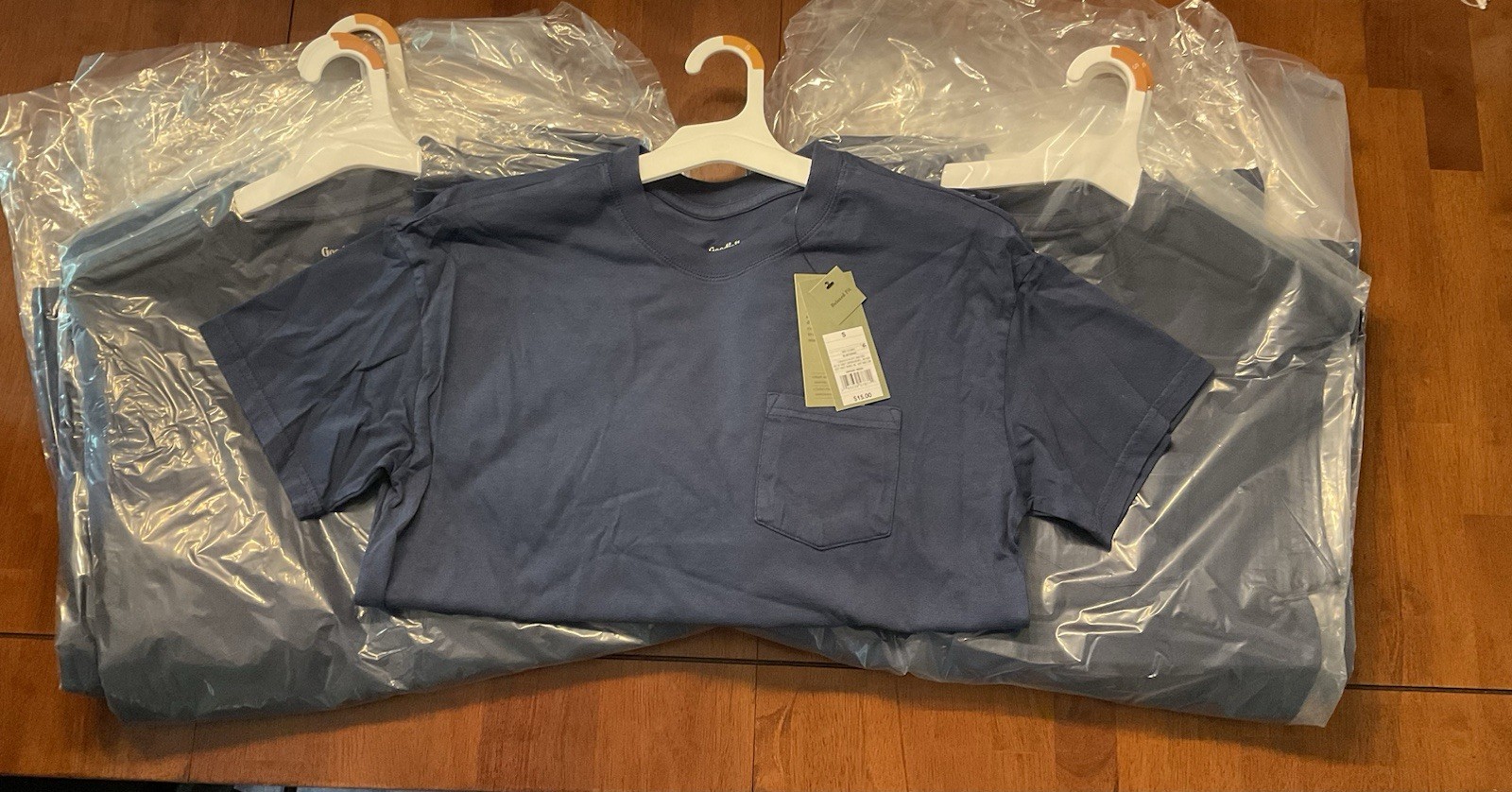 Lot Of 12 Goodfellow & Co Blue Crewneck T-shirts. Size Small