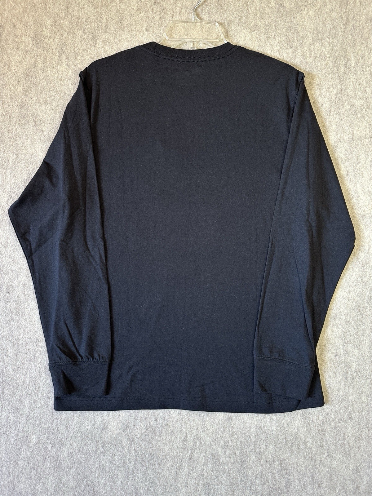 EDDIE BAUER Men’s Black Medium Soft Lightweight Long Sleeve Crewneck T-Shirt