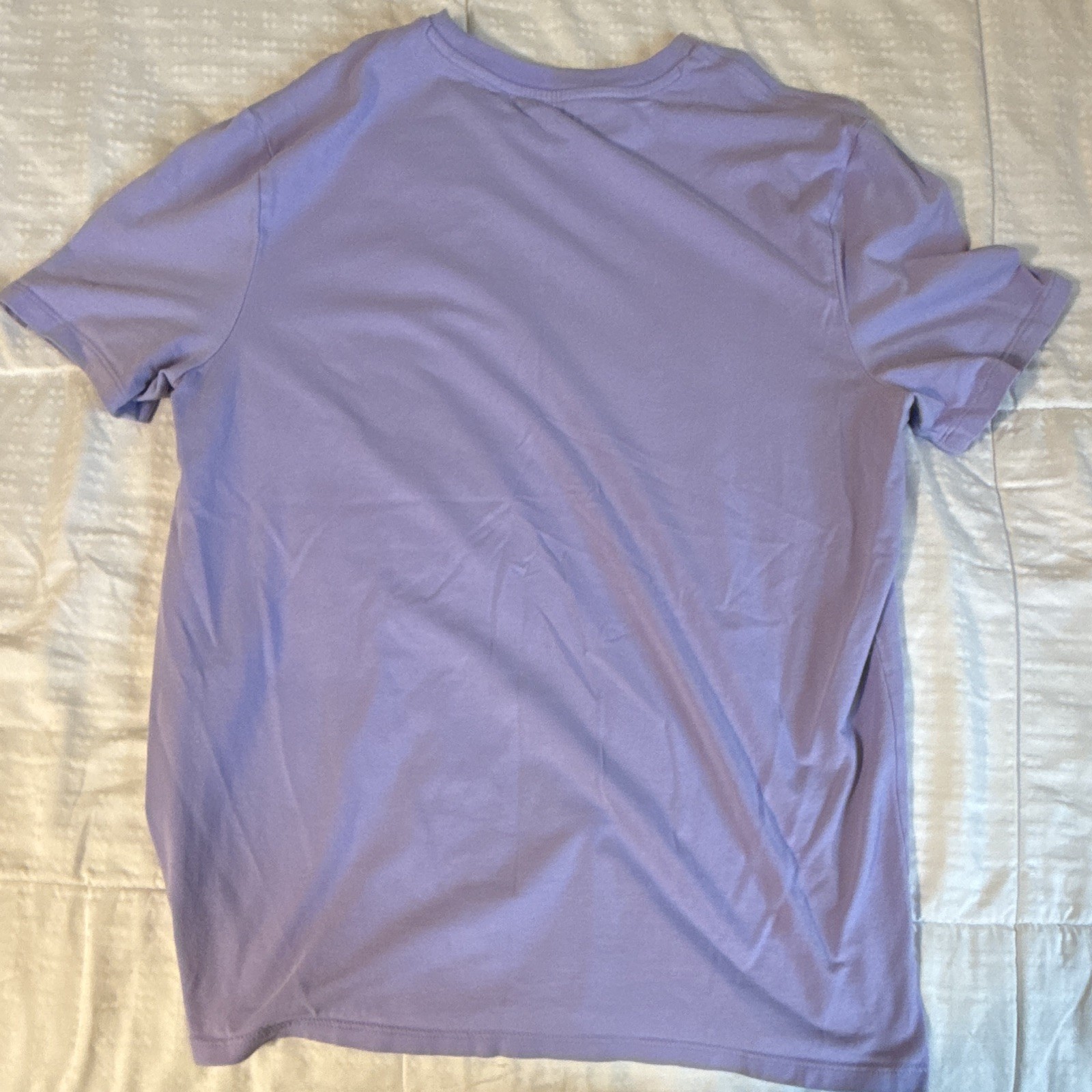 Tommy Hilfiger Purple Logo Solid Crewneck Short Sleeve Knit Cotton Tee Men’s M