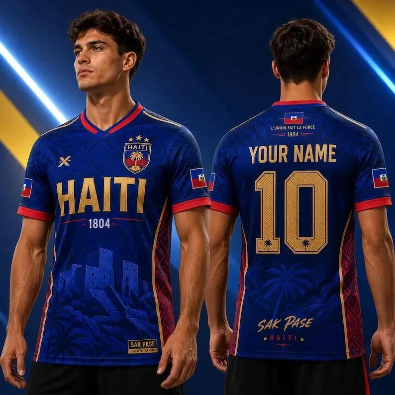 Haiti Soccer Jersey Shirt, Haitian Soccer Jersey Supporter T-Shirt