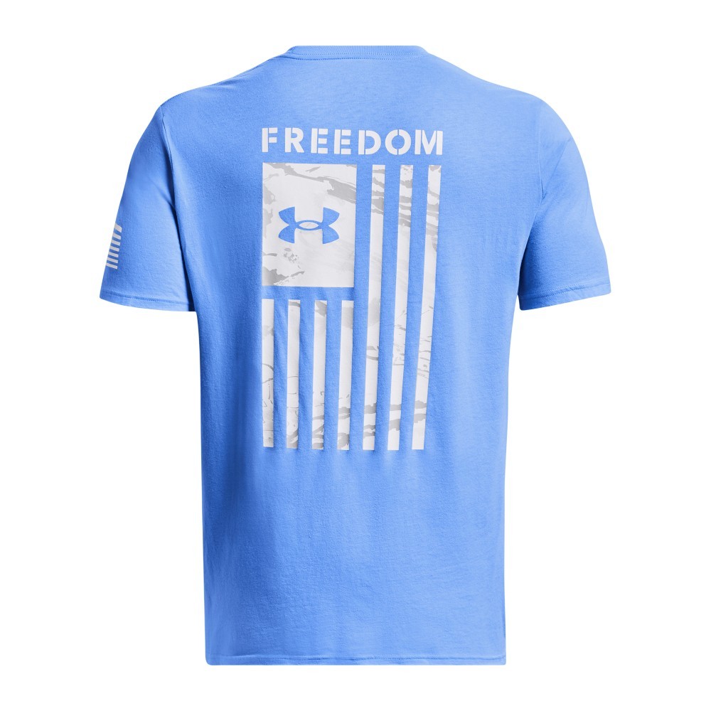 Under Armour 1370816 Men’s UA Freedom Flag Camo T-Shirt, Carolina Blue, Small