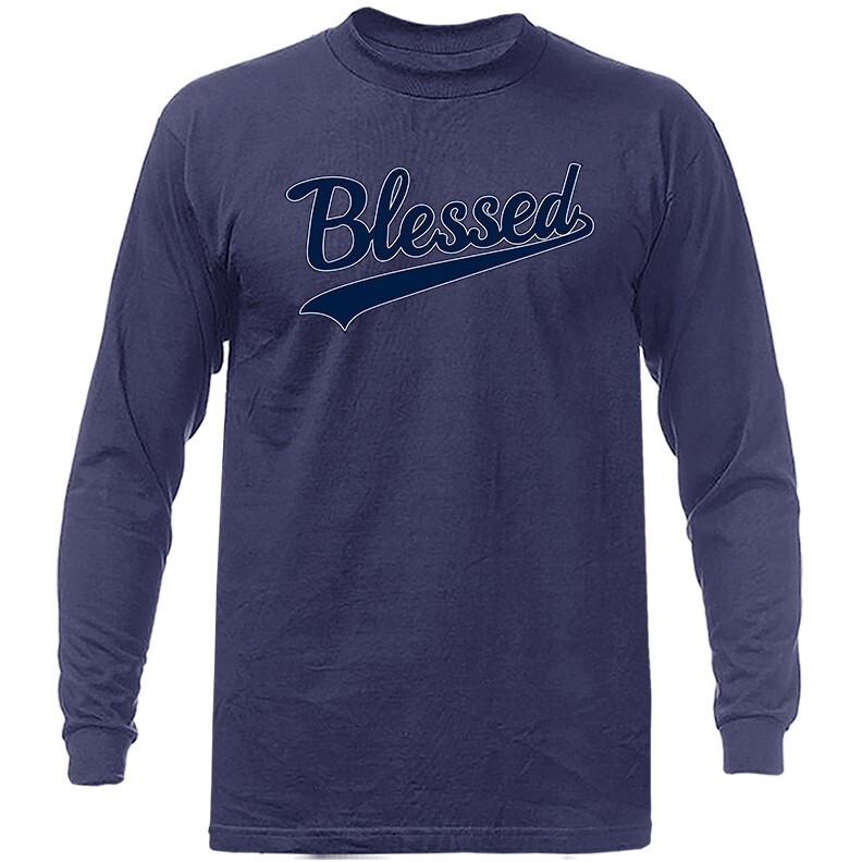 Blessed Christian Religious God Bible Church Jesus Christ Long Sleeve