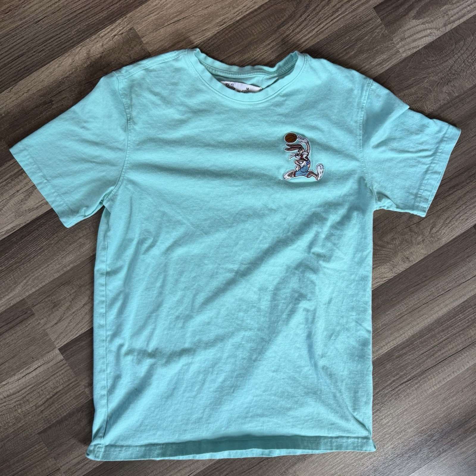 Space Jam: A New Legacy Bugs Bunny Looney Tunes Embroidered Graphic Tee M
