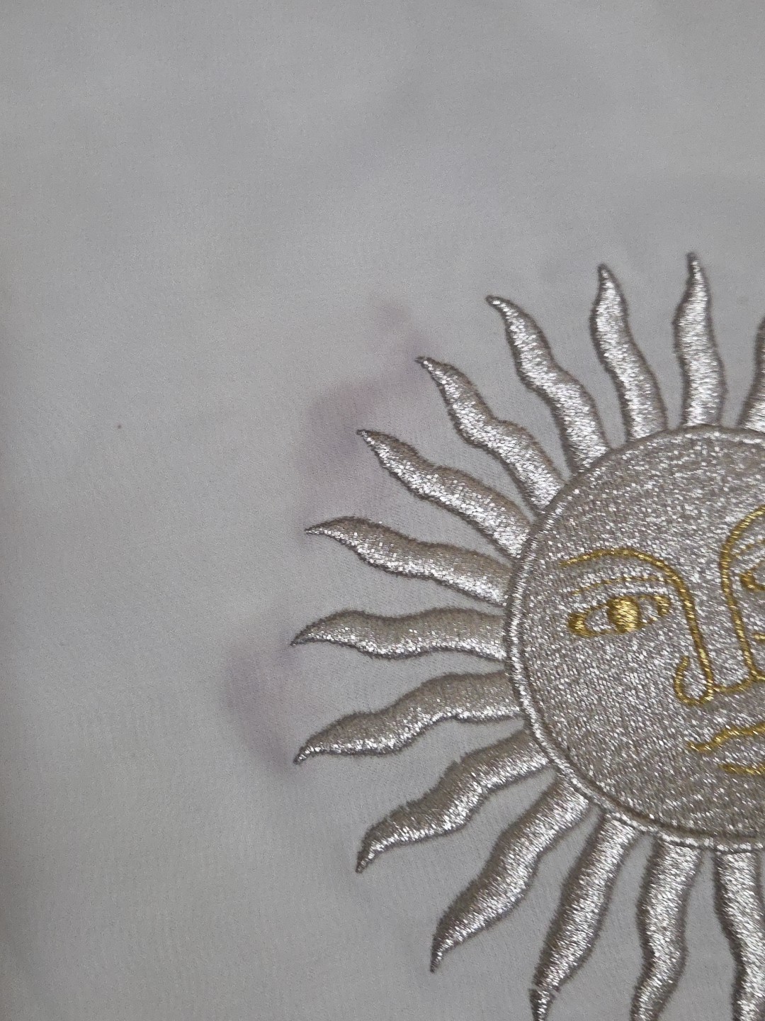 Vtg New W/ Tags Express Tricot T-Shirt Size Large Single Stitch Embroidered Sun