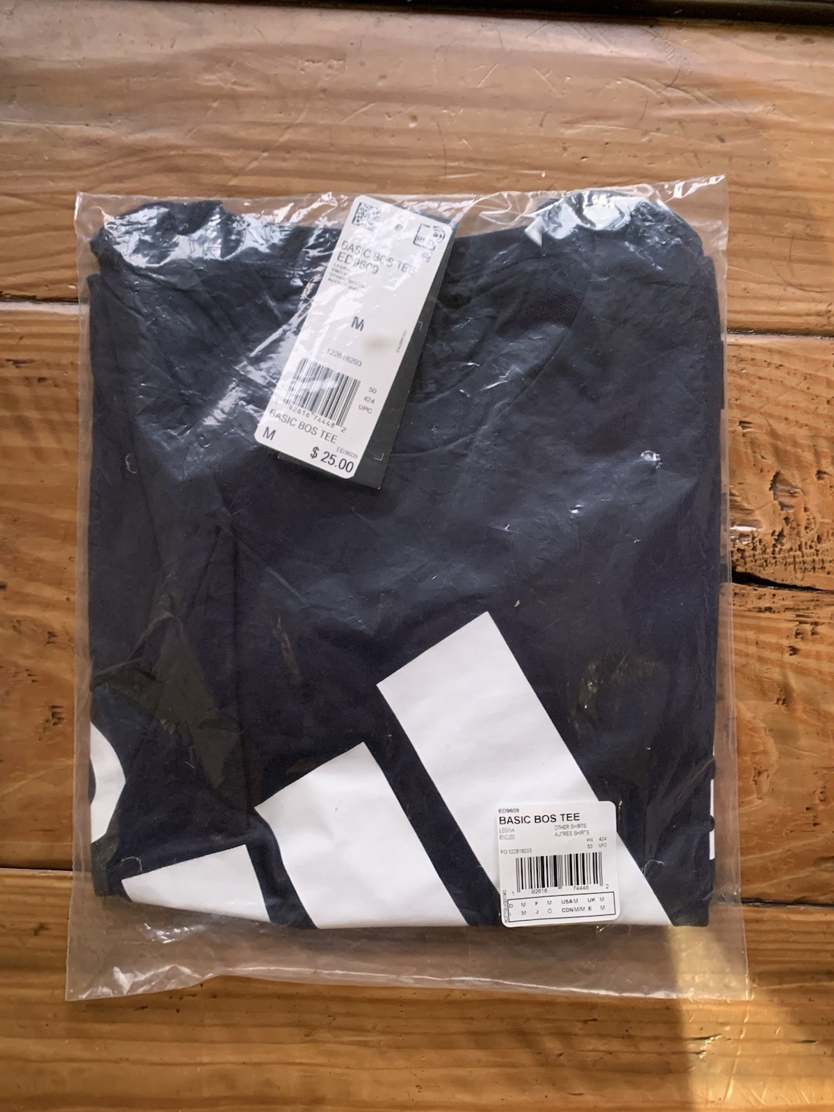 BRAND NEW Adidas Men’s Basic BOS Tee 3 Stripes – LEGEND INK (Dark Navy) SIZE MD