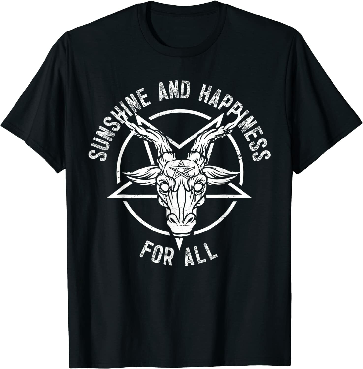 Heavy Metal Band Sunshine And Happiness T-Shirt
